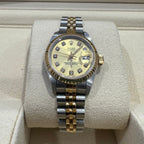 Rolex Datejust Ladies Jubilee Steel & Gold Champagne Diamond Dot Dial