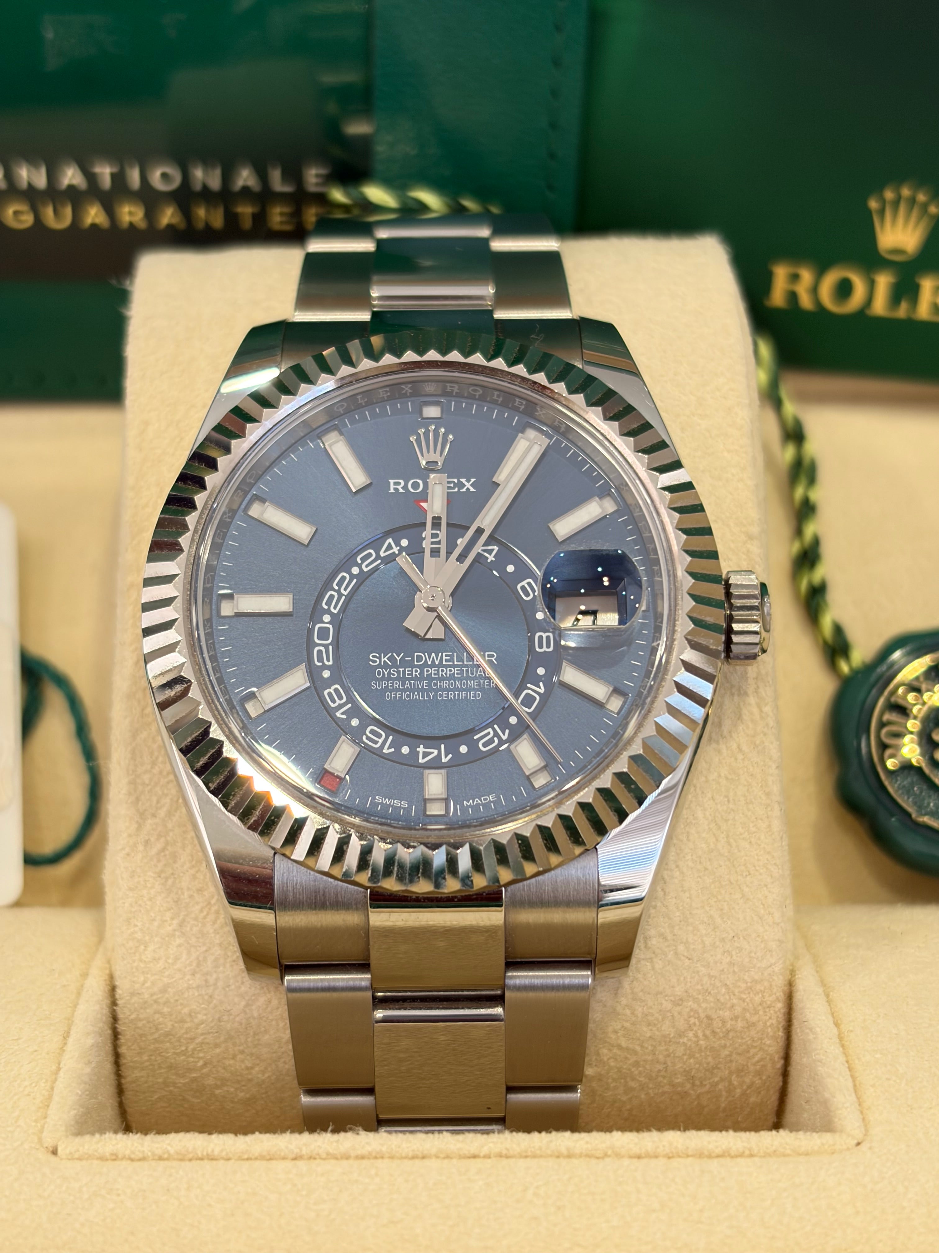 Rolex Sky-Dweller 326934 Blue Dial, 2020 Box & papers