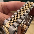 Rolex Gents Datejust Steel & Gold Champagne Dial, 1993, Box
