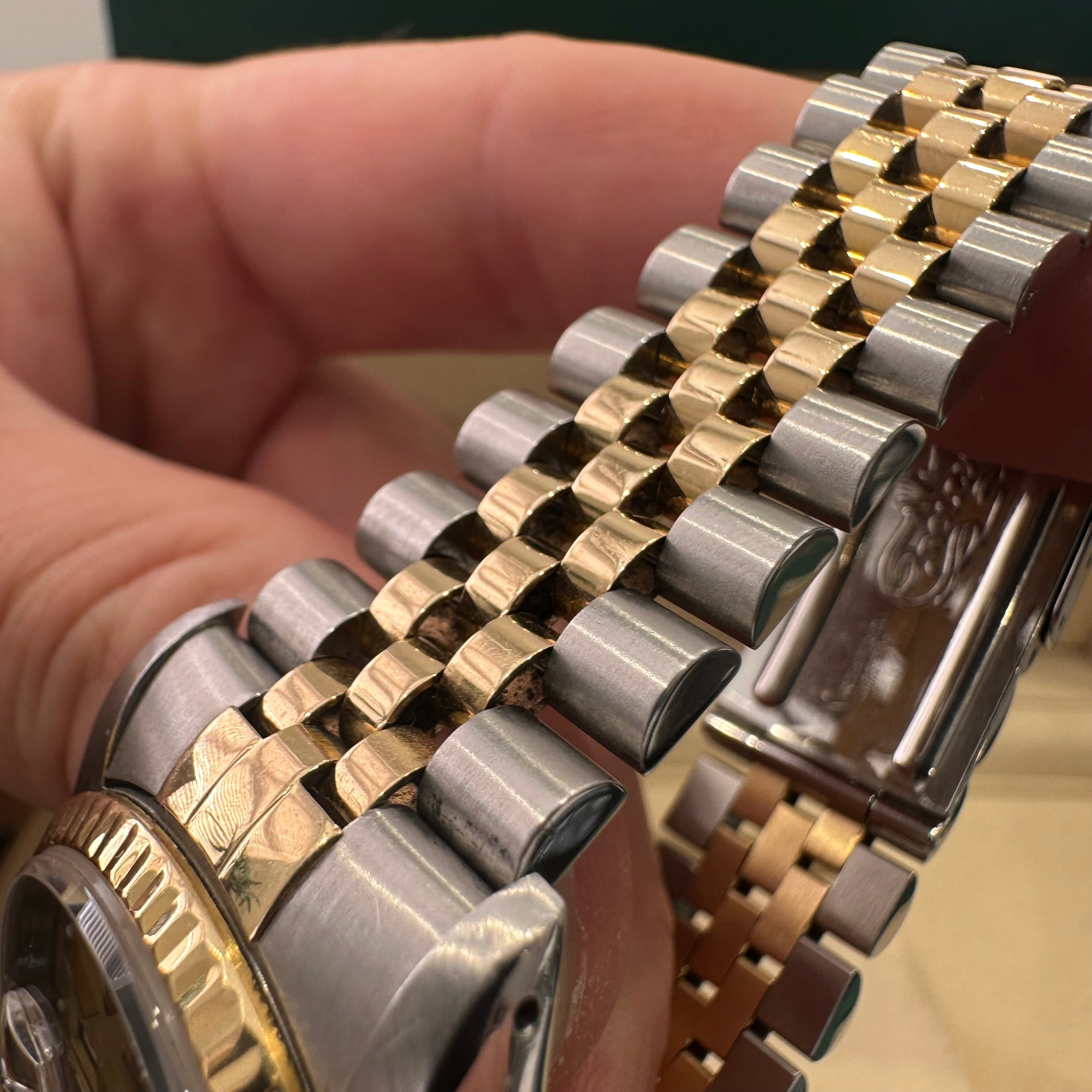 Rolex Gents Datejust Steel & Gold Champagne Dial, 1993, Box