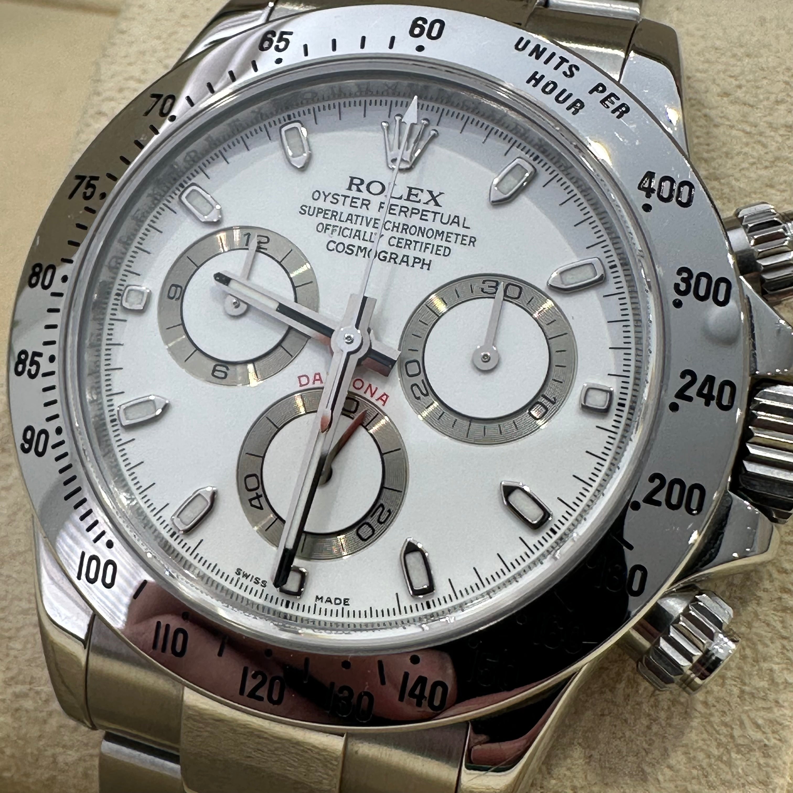 Rolex Daytona Stainless Steel White Dial 116520, 2011