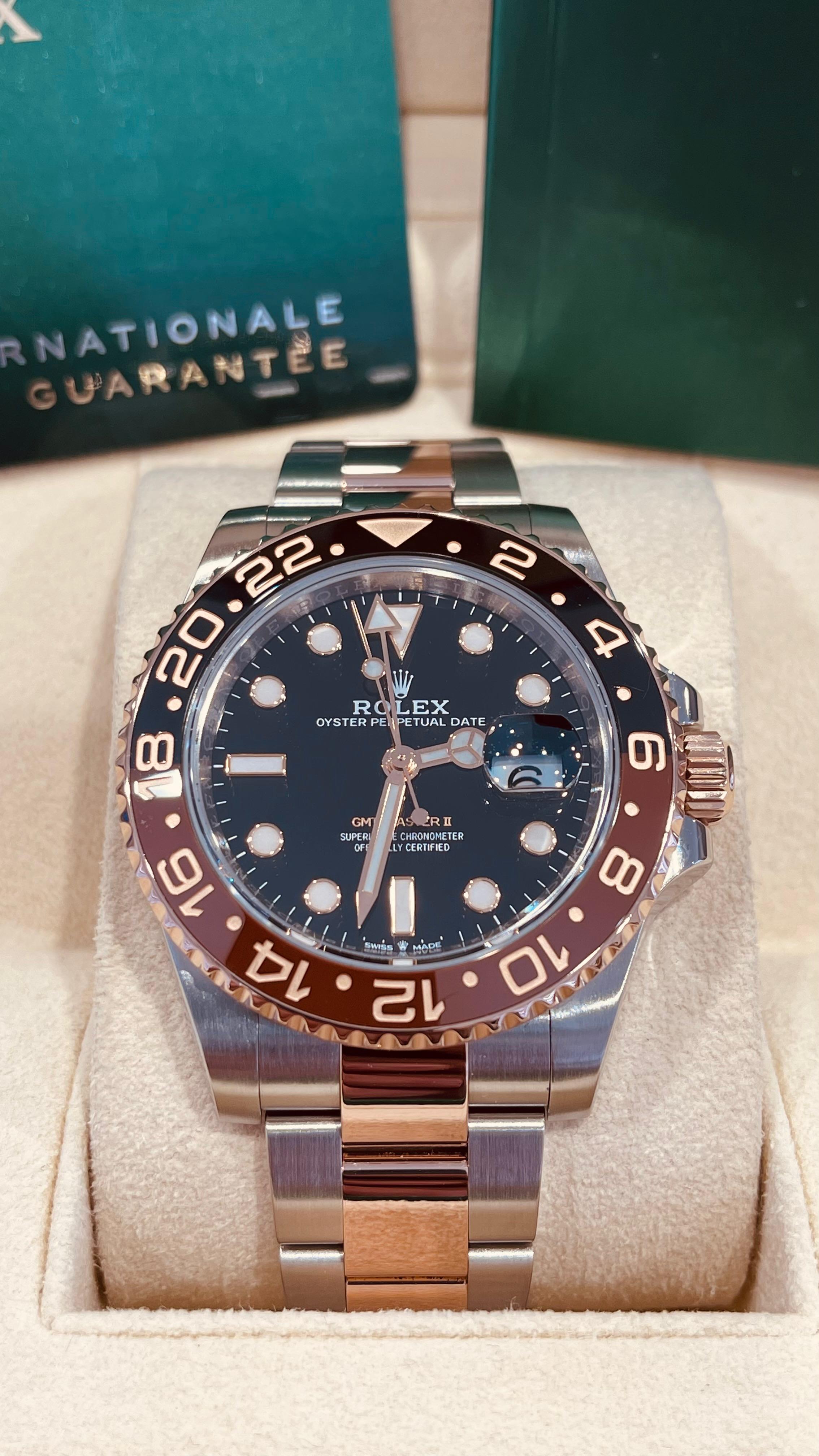 Rolex 126711CHNR GMT-Master II “Rootbeer” 2021 Box & Papers