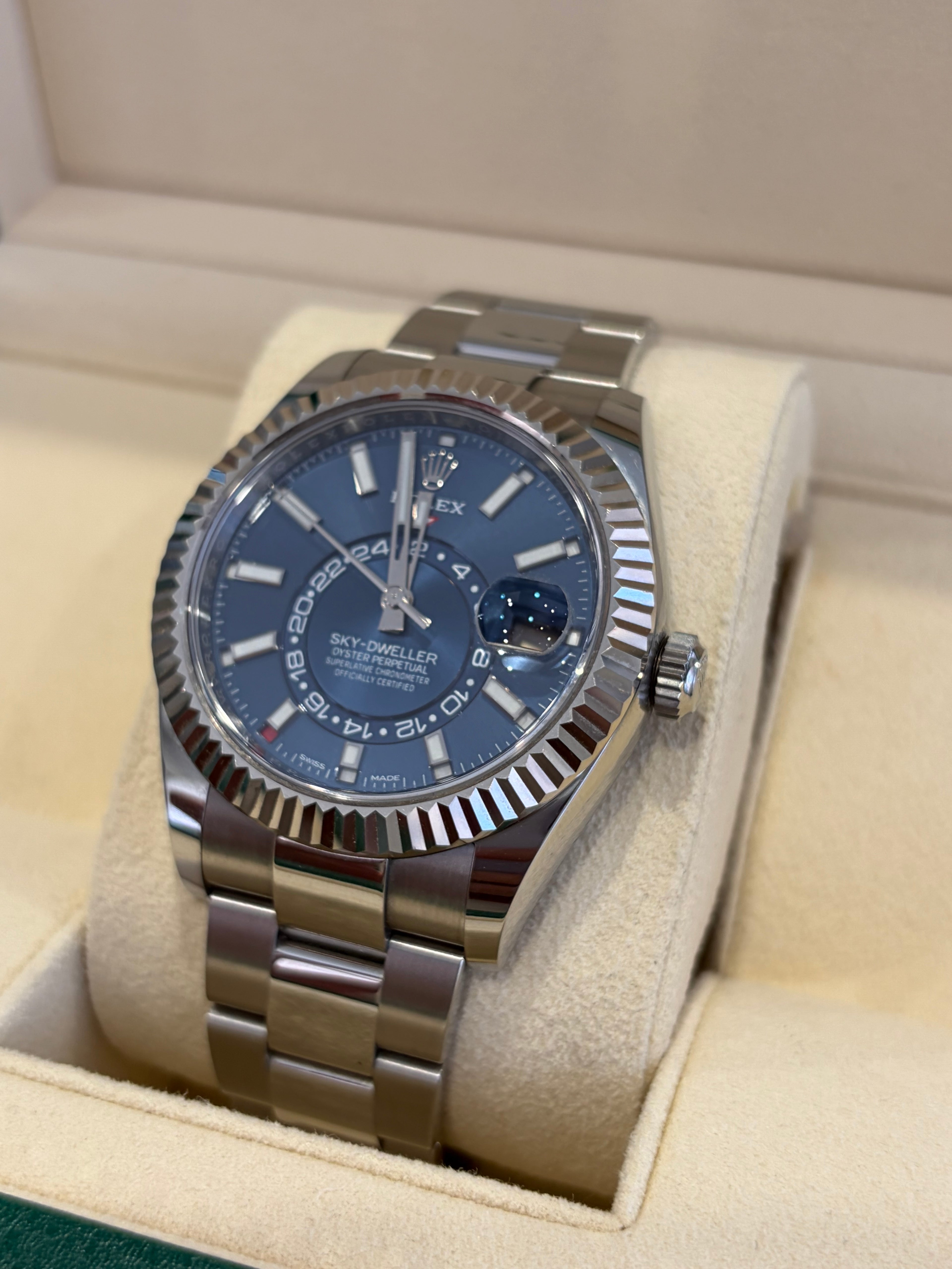 Rolex Sky-Dweller 326934 Blue Dial, 2020 Box & papers