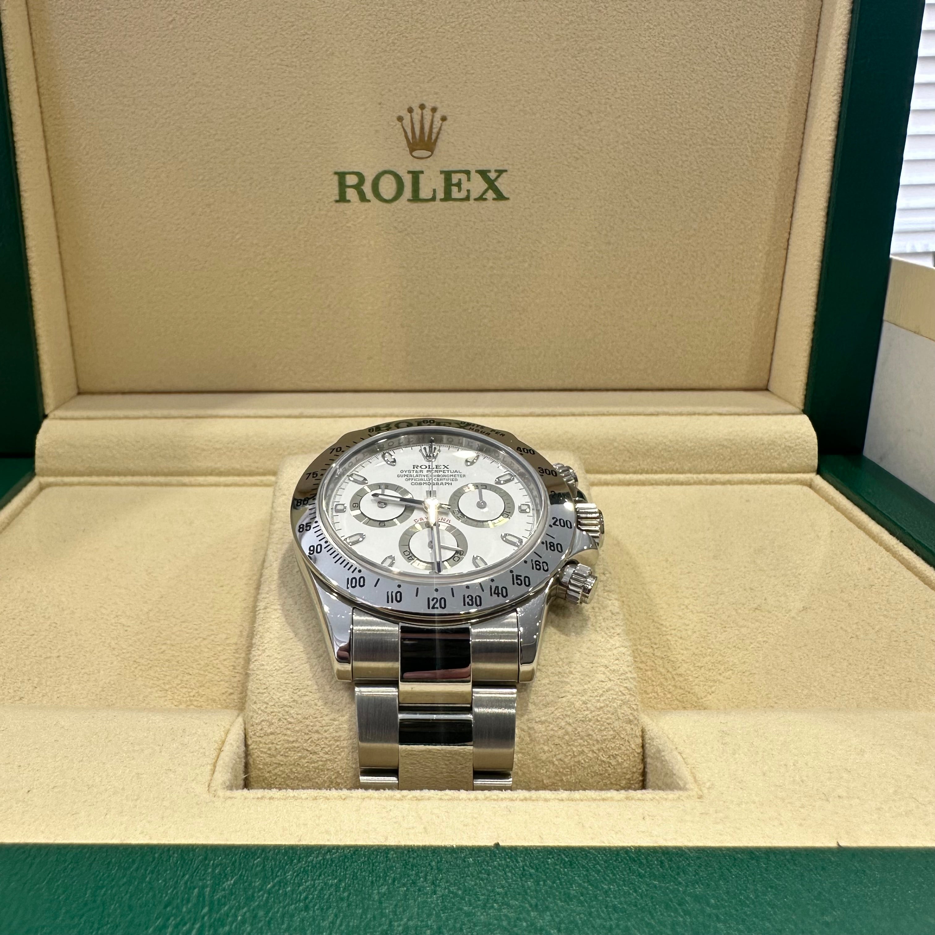 Rolex Daytona Stainless Steel White Dial 116520, 2011