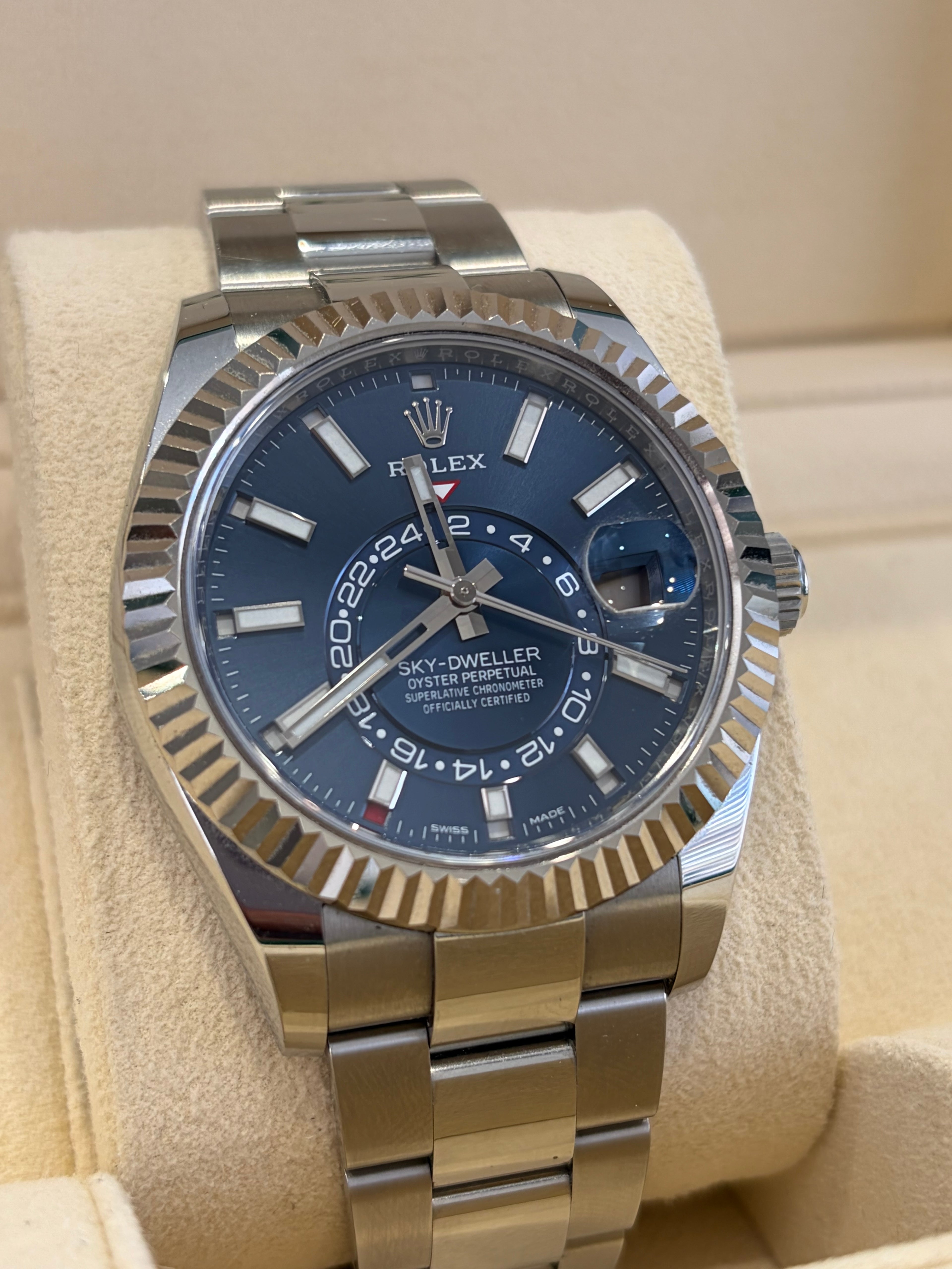 Rolex Sky-Dweller 326934 Blue Dial, 2020 Box & papers