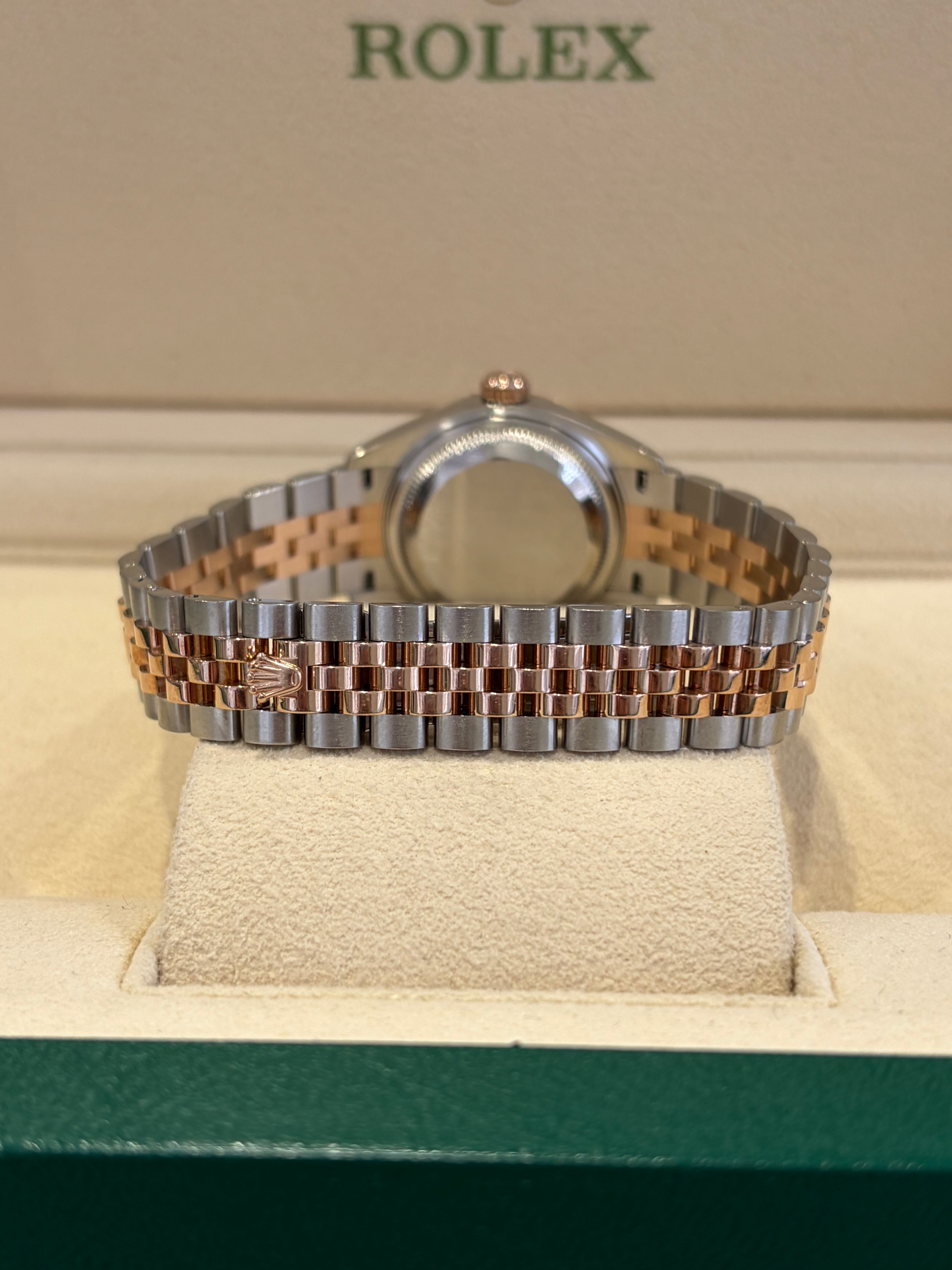 Rolex Date just 28mm Ref:279171 Olive Diamond dial 2019 Box & papers
