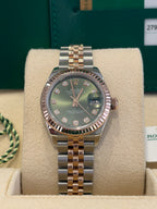 Rolex Date just 28mm Ref:279171 Olive Diamond dial 2019 Box & papers