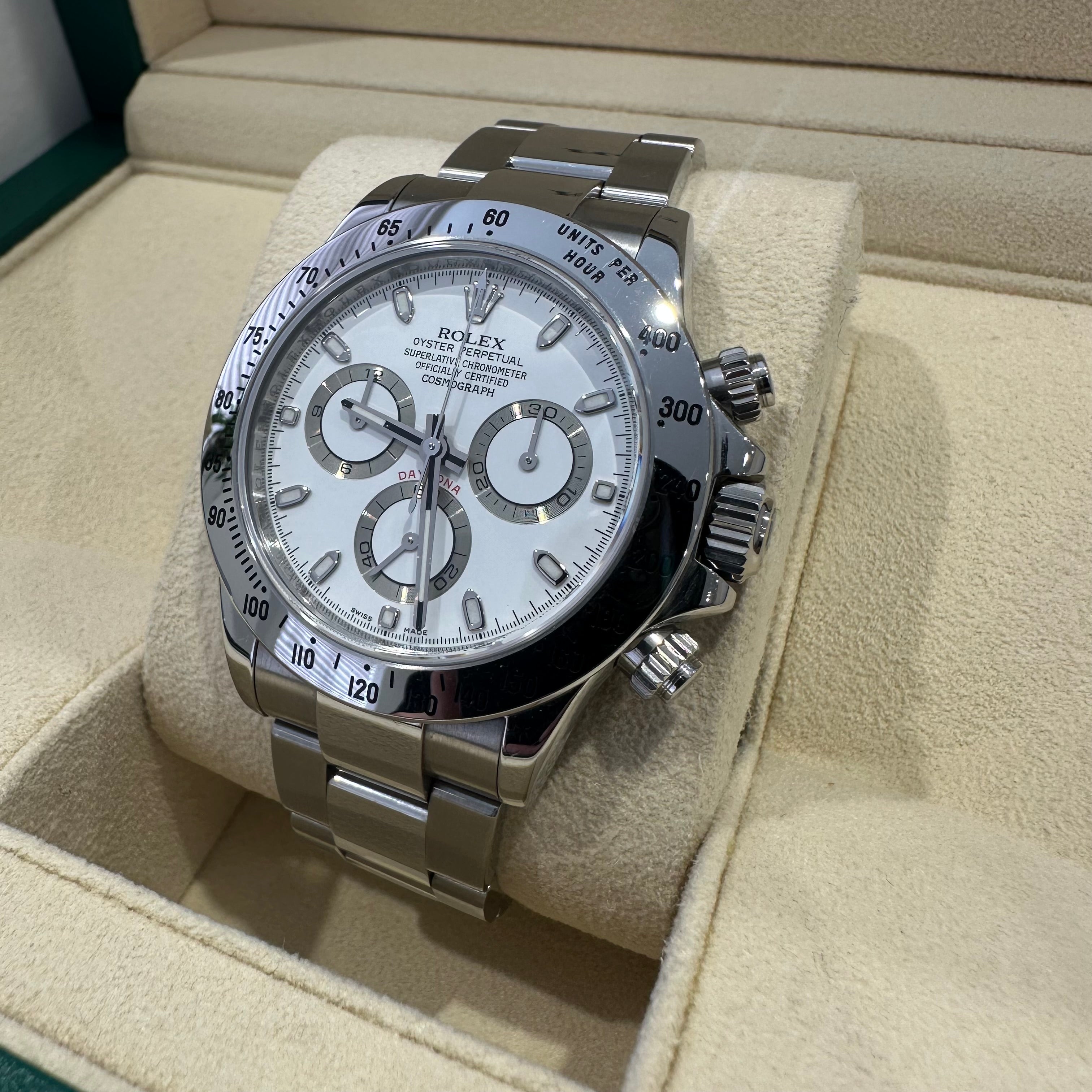 Rolex Daytona Stainless Steel White Dial 116520, 2011