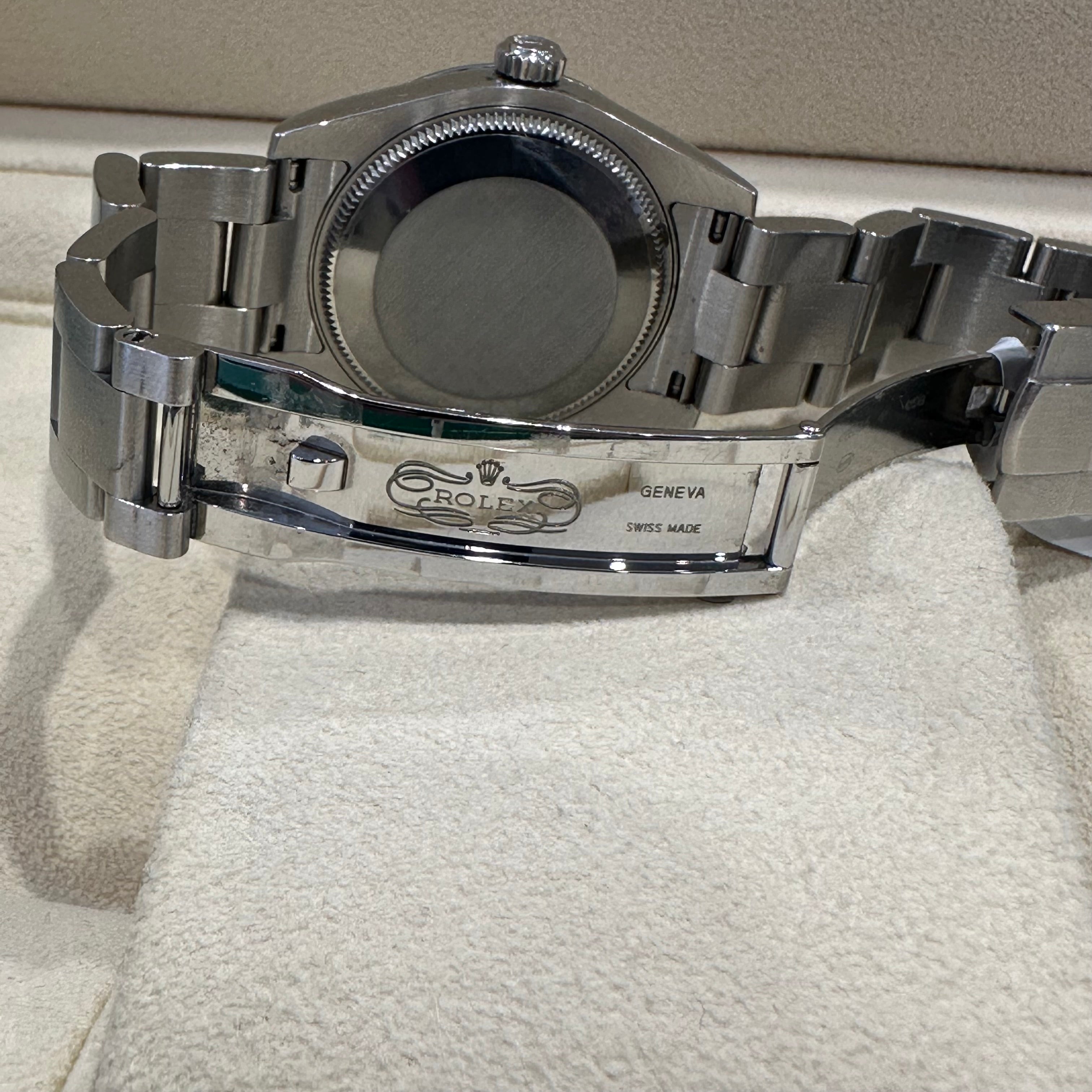 Rolex Mid Size Non-Date Stainless Steel Black Dial
