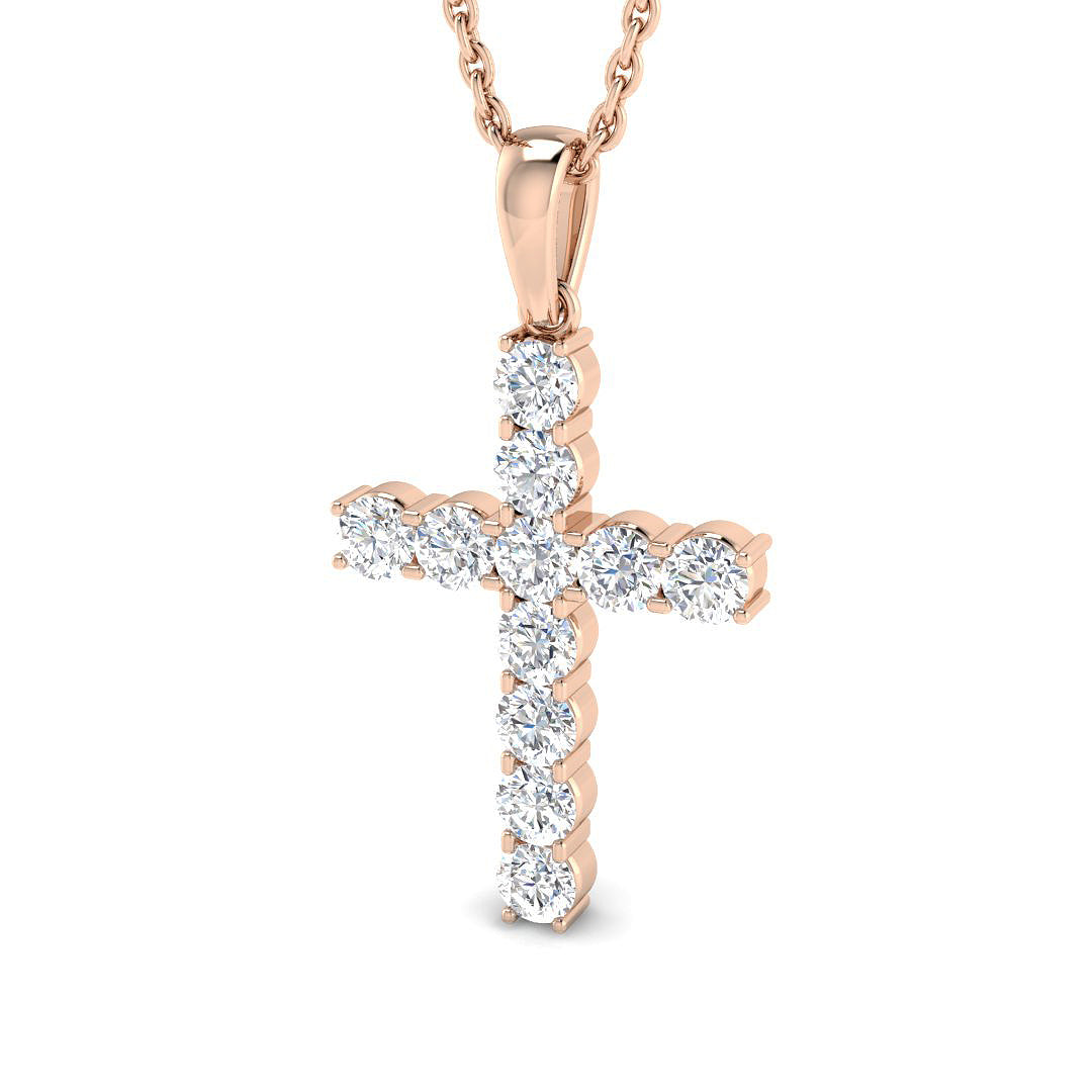 Classic Diamond Cross Pendant 0.50ct