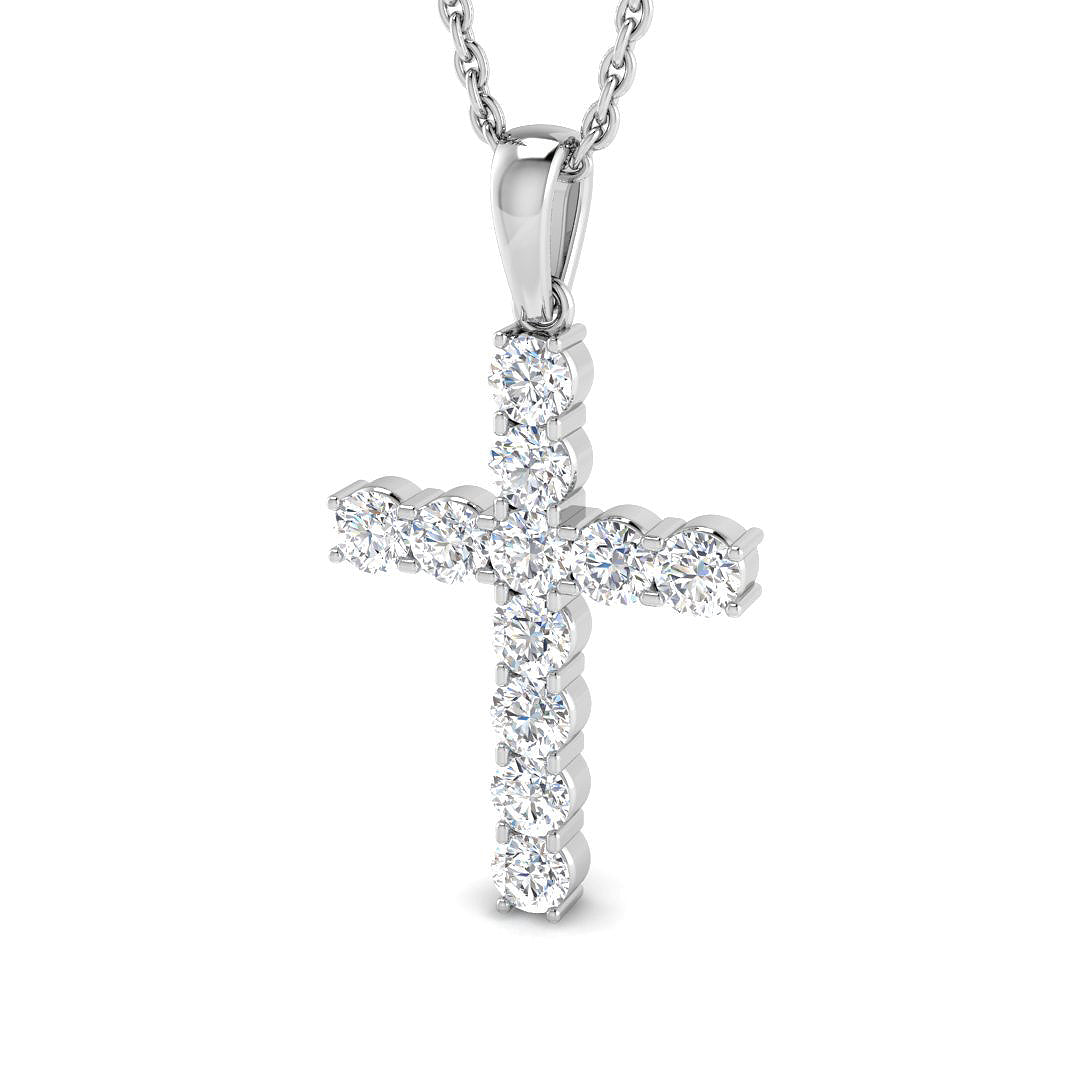 Classic Diamond Cross Pendant 0.50ct