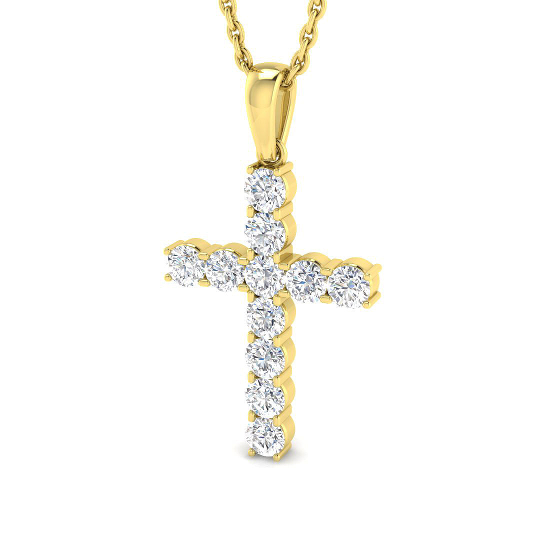 Classic Diamond Cross Pendant 0.50ct