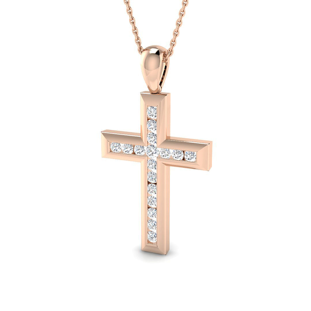 Diamond Cross Pendant 0.54ct