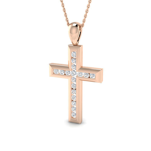 Diamond Cross Pendant 0.54ct