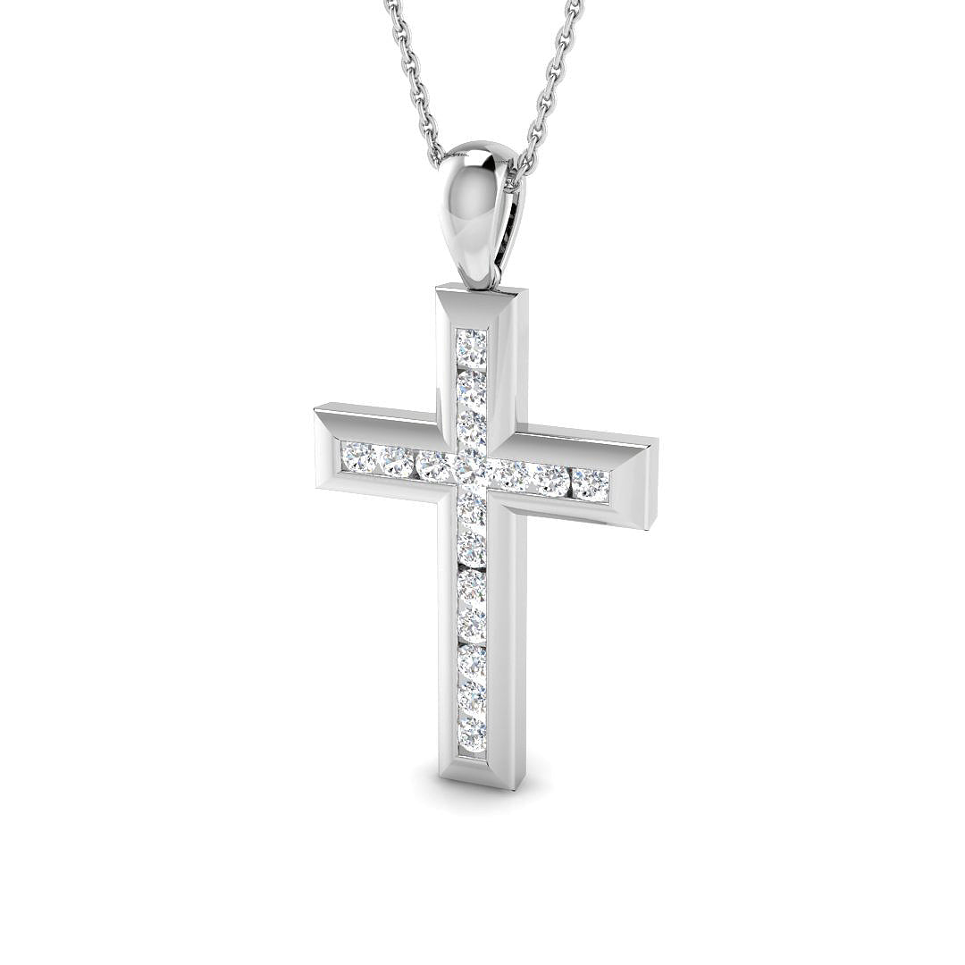 Diamond Cross Pendant 0.54ct