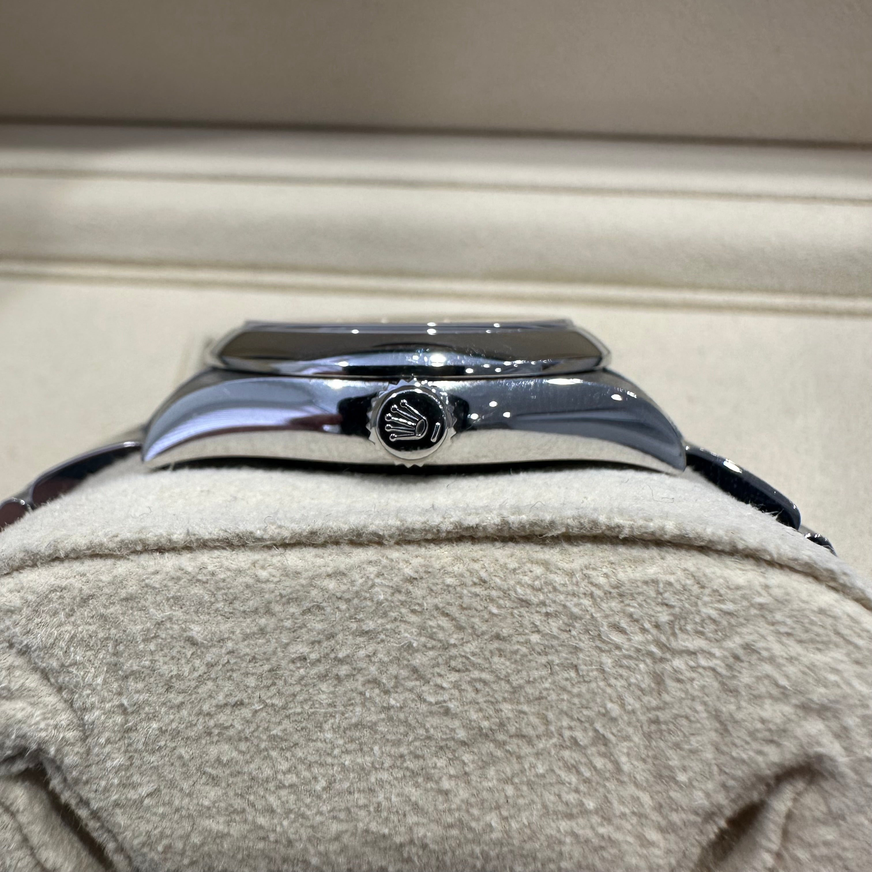 Rolex Mid Size Non-Date Stainless Steel Black Dial