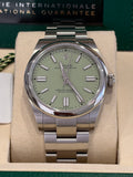 Rolex Oyster Perpetual 41mm “Pistachio” 2026 Box & papers Ref: 134300