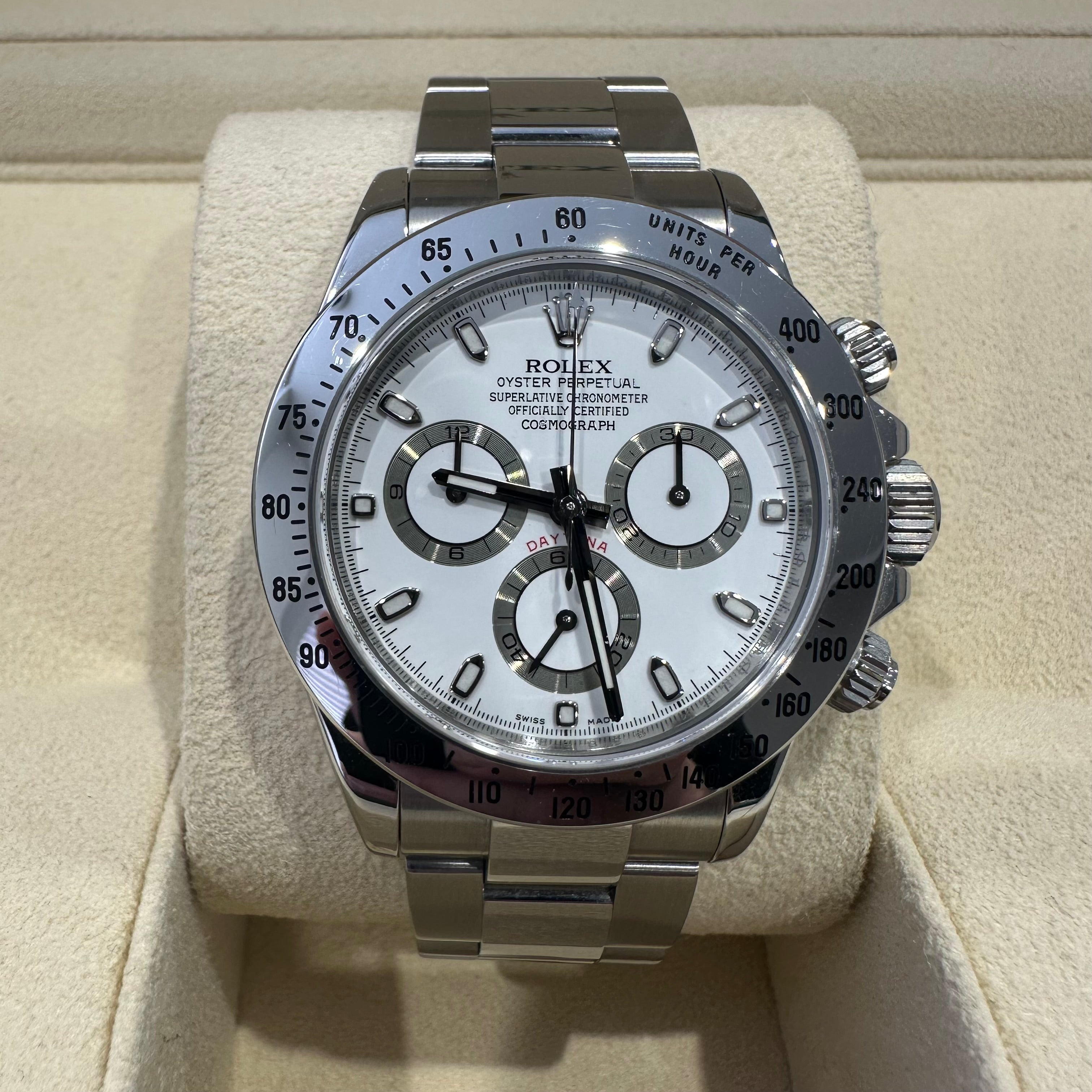 Rolex Daytona Stainless Steel White Dial 116520, 2011