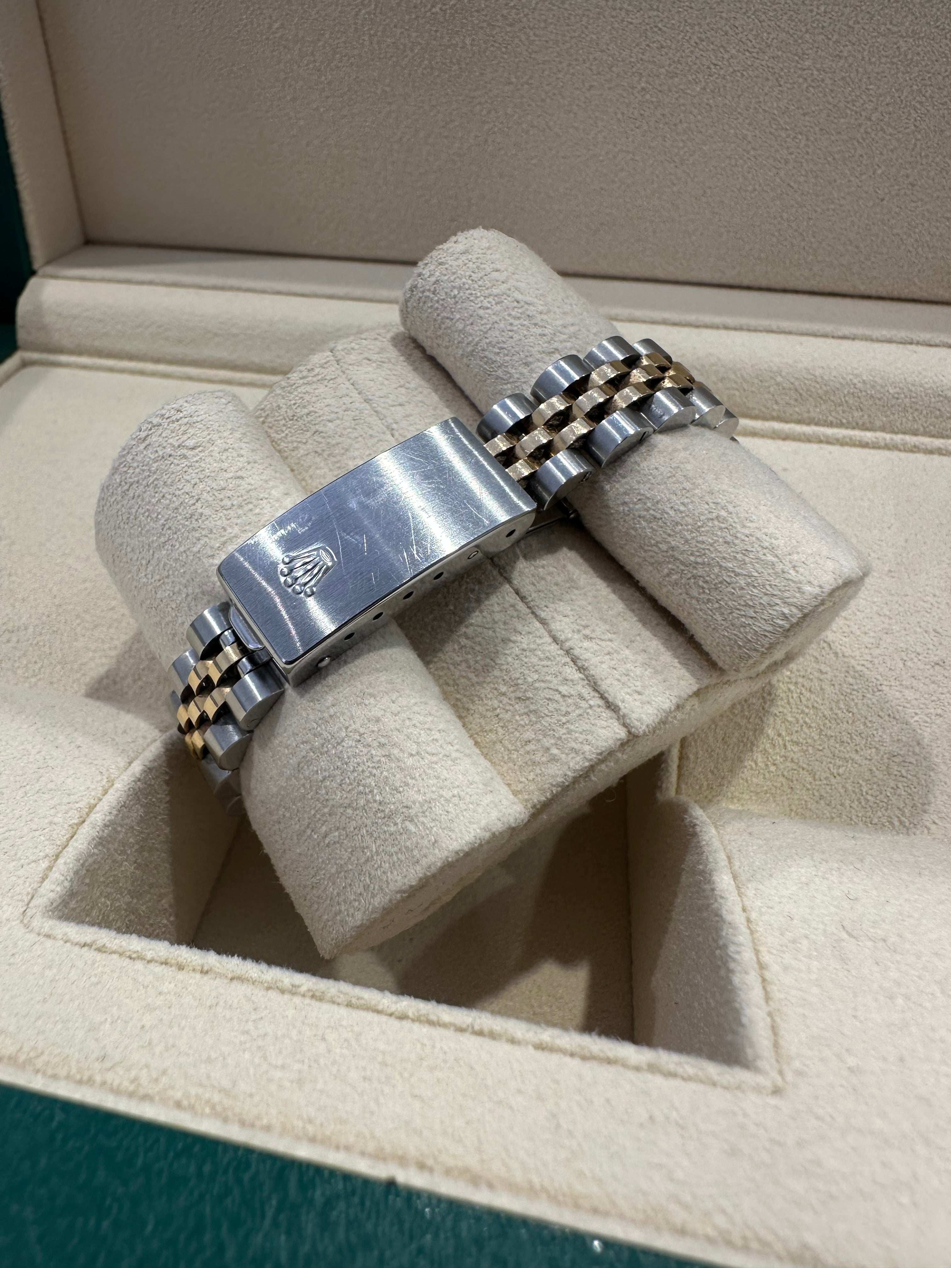 Rolex Datejust Ladies Jubilee Steel & Gold Champagne Diamond Dot Dial