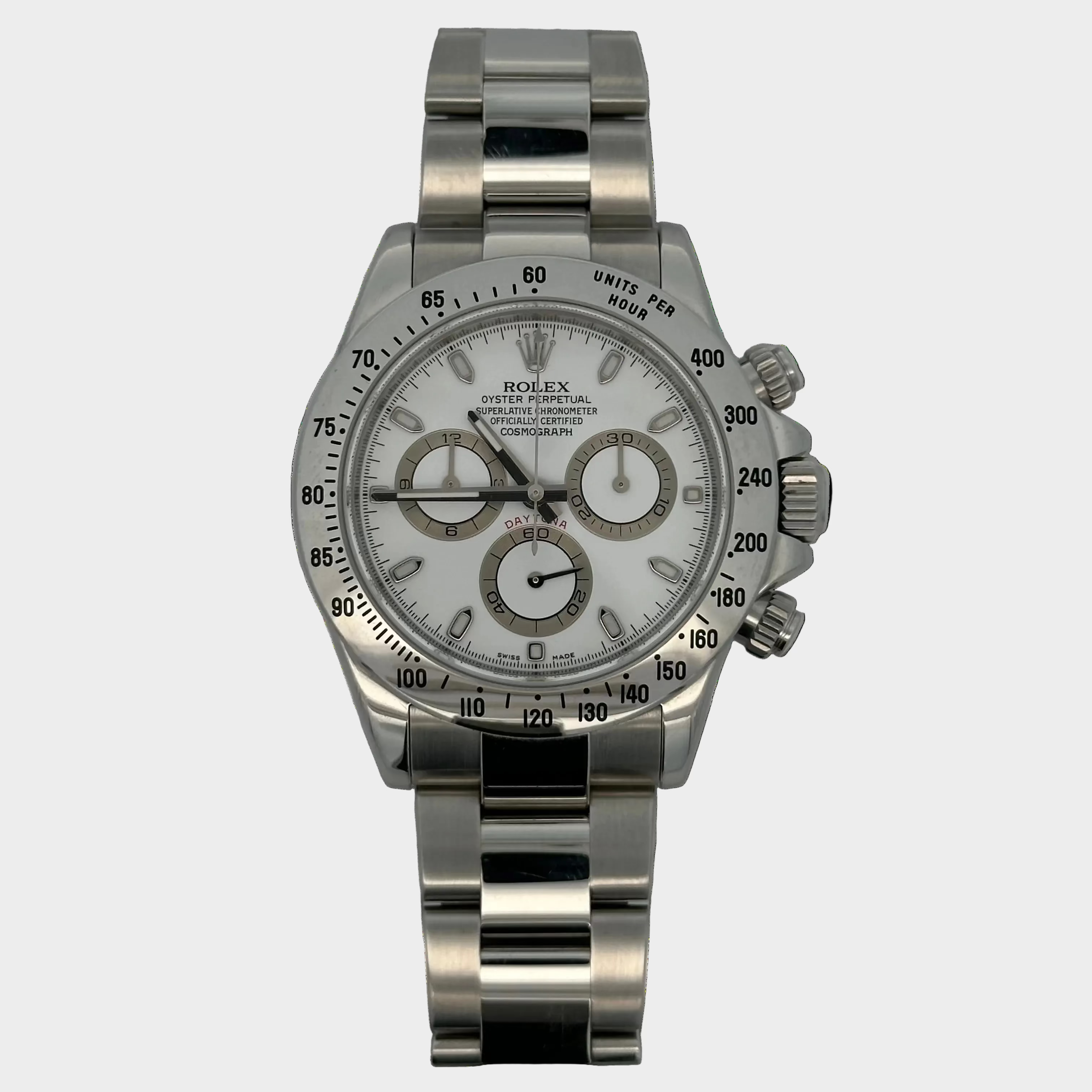 Rolex Daytona Stainless Steel White Dial 116520, 2011