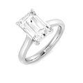 Single Stone Emerald Cut Diamond Engagement Ring - 2.50ct