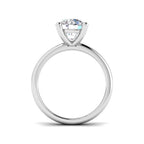 Single Stone Brilliant Round Diamond Engagement Ring - 2ct